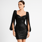 Lavinque Dress Robe de Soirée Argentée | Paillettes | Glamour et Audacieuse