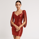Lavinque Dress Robe de Soirée Argentée | Paillettes | Glamour et Audacieuse