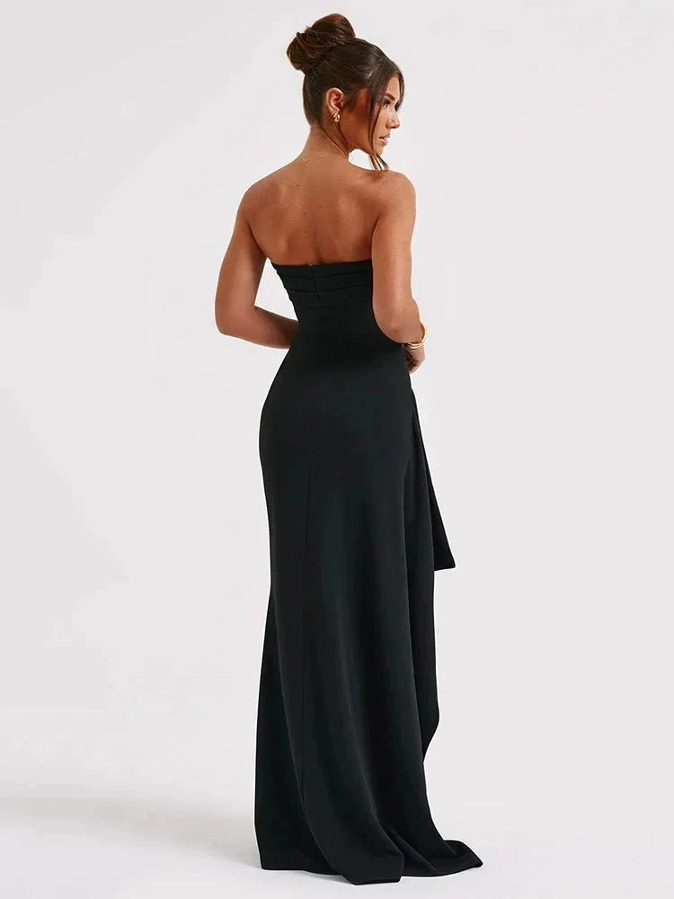 Lavinque Dress Robe de Soirée Bustier | Noire | Glamour et Spectaculaire