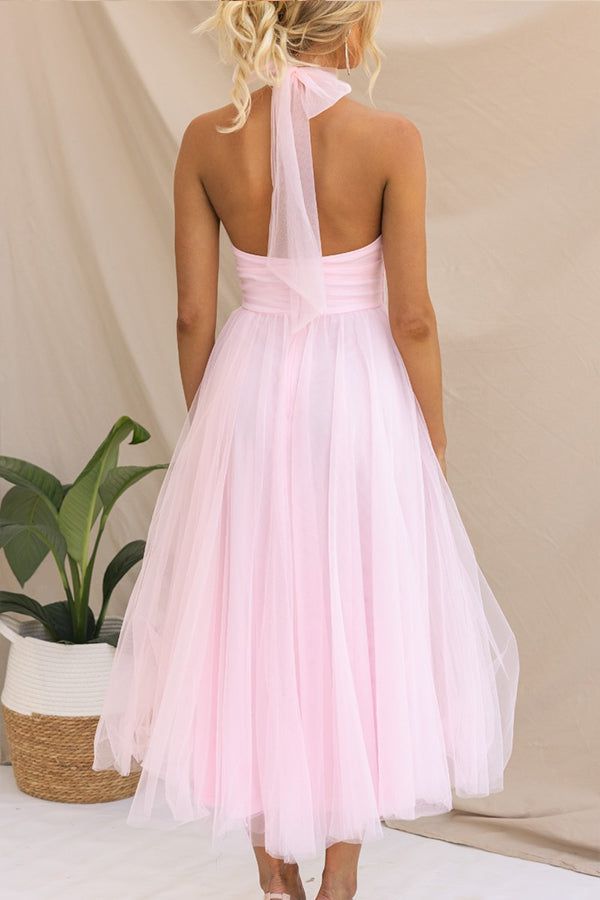Lavinque Dress Robe de Soirée en Tulle | Rose Fuchsia | Élégance et Légèreté