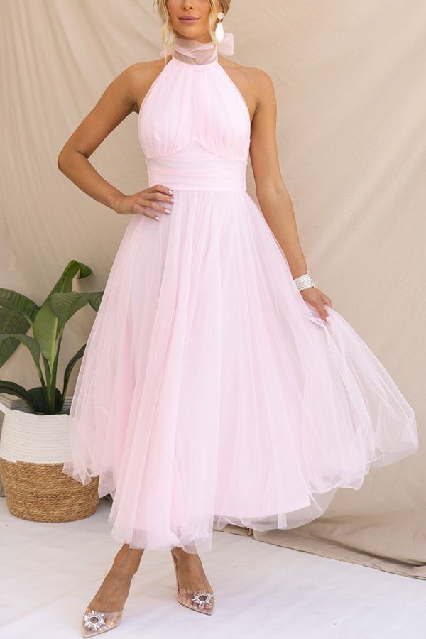 Lavinque Dress Robe de Soirée en Tulle | Rose Fuchsia | Élégance et Légèreté