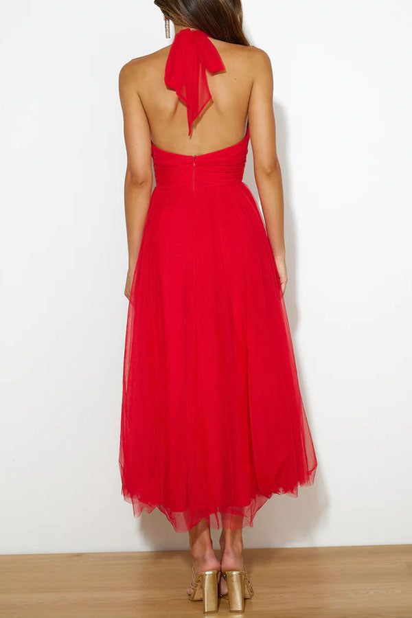 Lavinque Dress Robe de Soirée en Tulle | Rose Fuchsia | Élégance et Légèreté