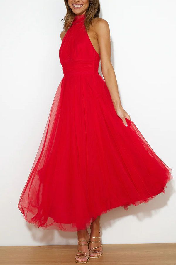 Lavinque Dress Robe de Soirée en Tulle | Rose Fuchsia | Élégance et Légèreté