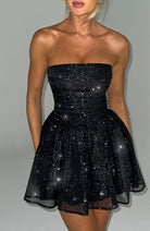Lavinque Dress Robe de Soirée Femme | Bustier & Paillettes | Élégance et Glamour