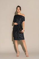 Lavinque Dress Robe de Soirée Pailletée | Asymétrique Noire | Glamour Moderne