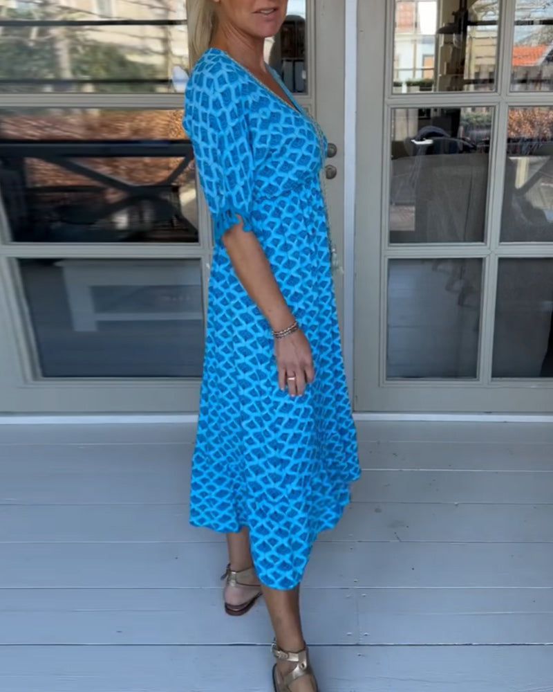 Lavinque Dress Robe Décontractée à Motifs | Confortable | Légère et Estivale