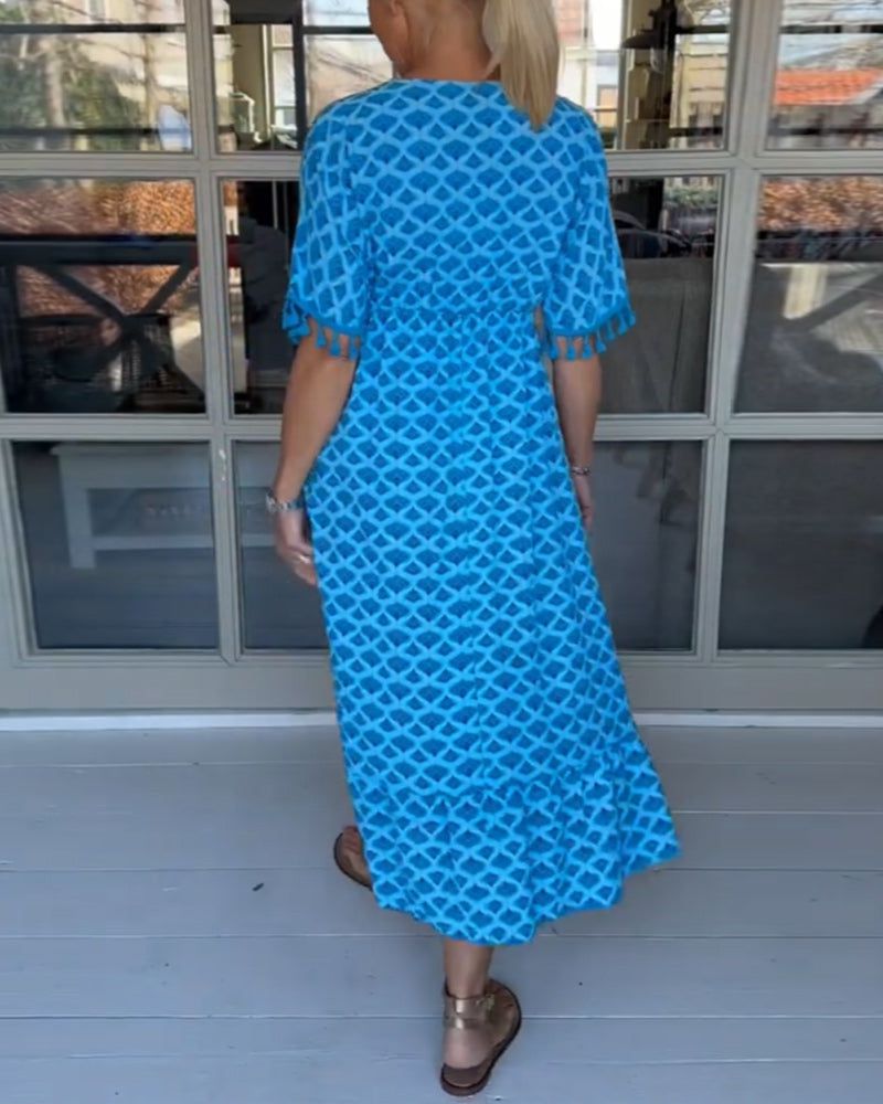 Lavinque Dress Robe Décontractée à Motifs | Confortable | Légère et Estivale