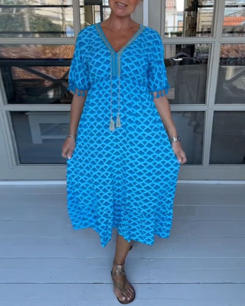 Lavinque Dress Robe Décontractée à Motifs | Confortable | Légère et Estivale