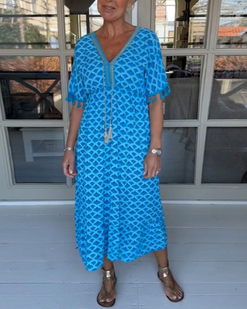 Lavinque Dress Robe Décontractée à Motifs | Confortable | Légère et Estivale