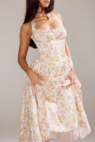Lavinque Dress Robe Dos Nu Rose | Vintage | Élégante et Féminine