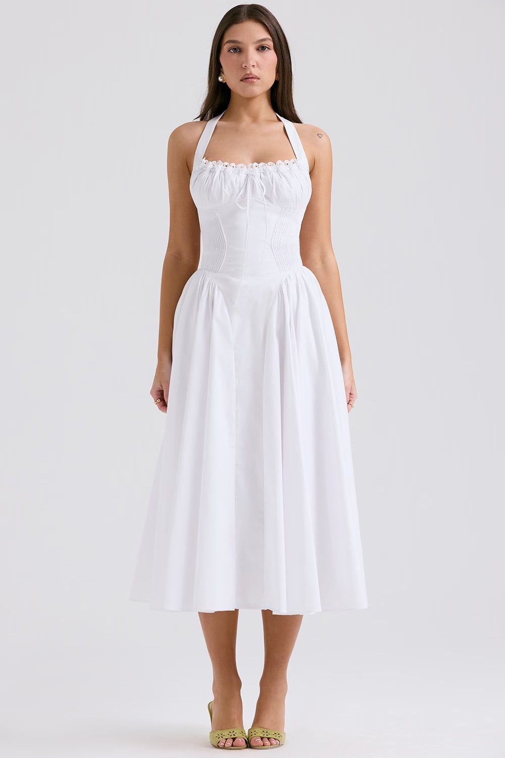 Lavinque Dress Robe Dos Nu Rose | Vintage | Élégante et Féminine
