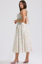 Lavinque Dress Robe Dos Nu Rose | Vintage | Élégante et Féminine
