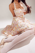 Lavinque Dress Robe Dos Nu Rose | Vintage | Élégante et Féminine