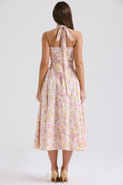 Lavinque Dress Robe Dos Nu Rose | Vintage | Élégante et Féminine