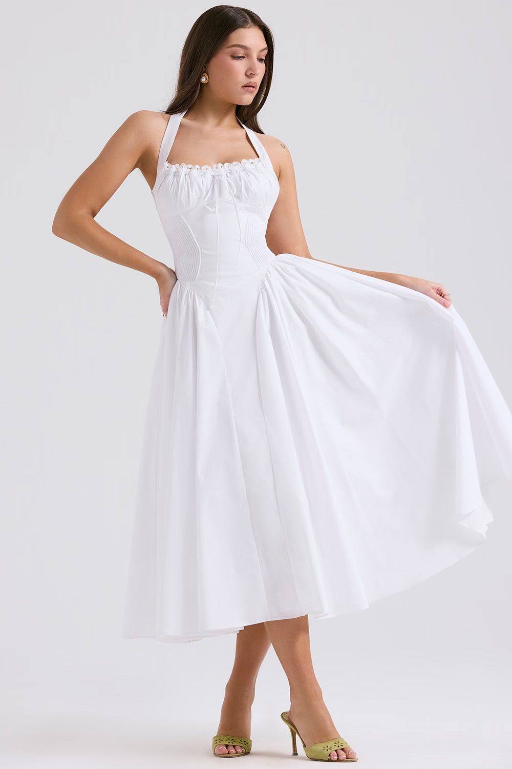 Lavinque Dress Robe Dos Nu Rose | Vintage | Élégante et Féminine