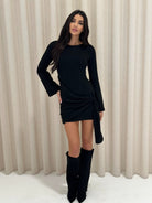 Lavinque Dress Robe Drapée | Élégance & Minimalisme | Look Sophistiqué