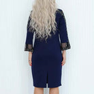 Lavinque Dress Robe Élégante | Noir | Manches Transparentes et Détails Dentelle