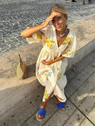 Lavinque Dress Robe en Lin Imprimée | Lin | Légère et Colorée