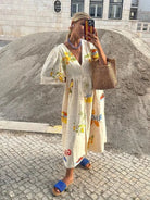 Lavinque Dress Robe en Lin Imprimée | Lin | Légère et Colorée