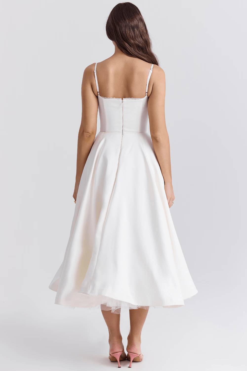 Lavinque Dress Robe Évasée | Satin | Élégance et Raffinement
