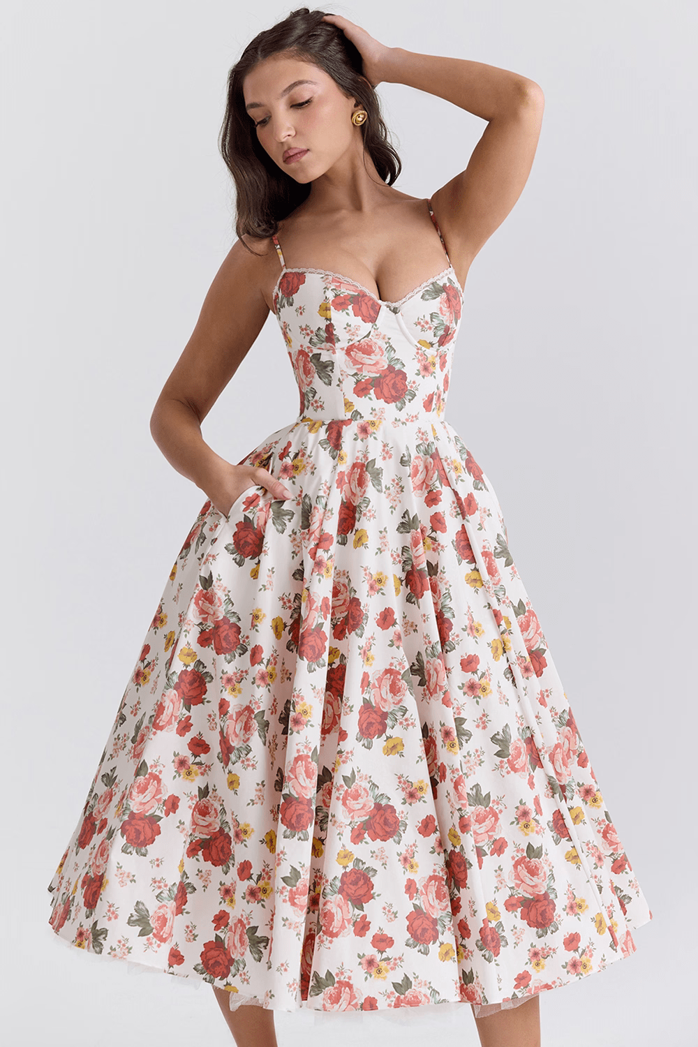 Lavinque Dress Robe Évasée | Satin | Élégance et Raffinement