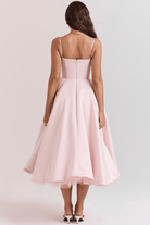 Lavinque Dress Robe Évasée | Satin | Élégance et Raffinement