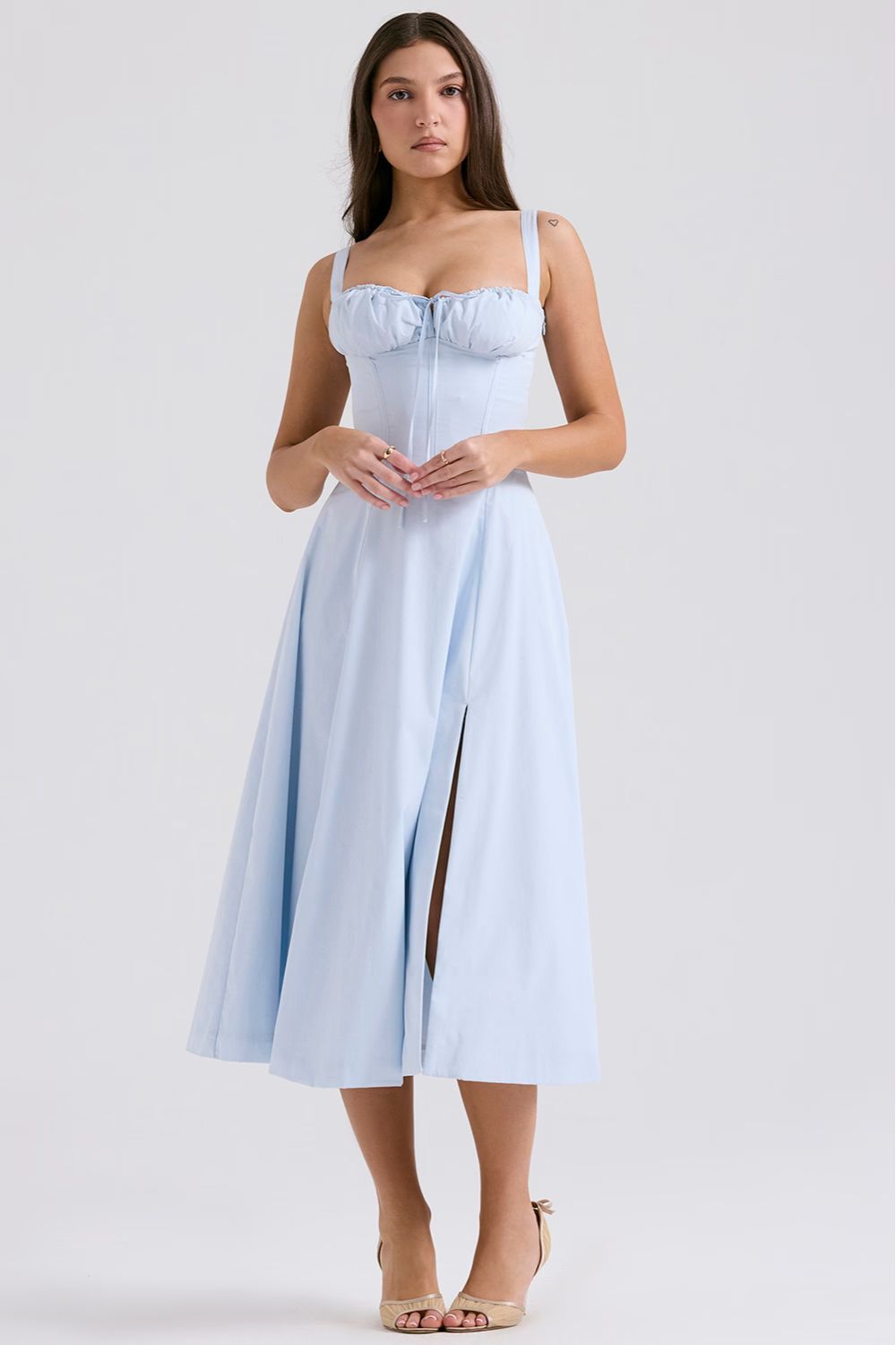 Lavinque Dress Robe Fleurie à Bretelles | Corsetée | Romantique et Légère
