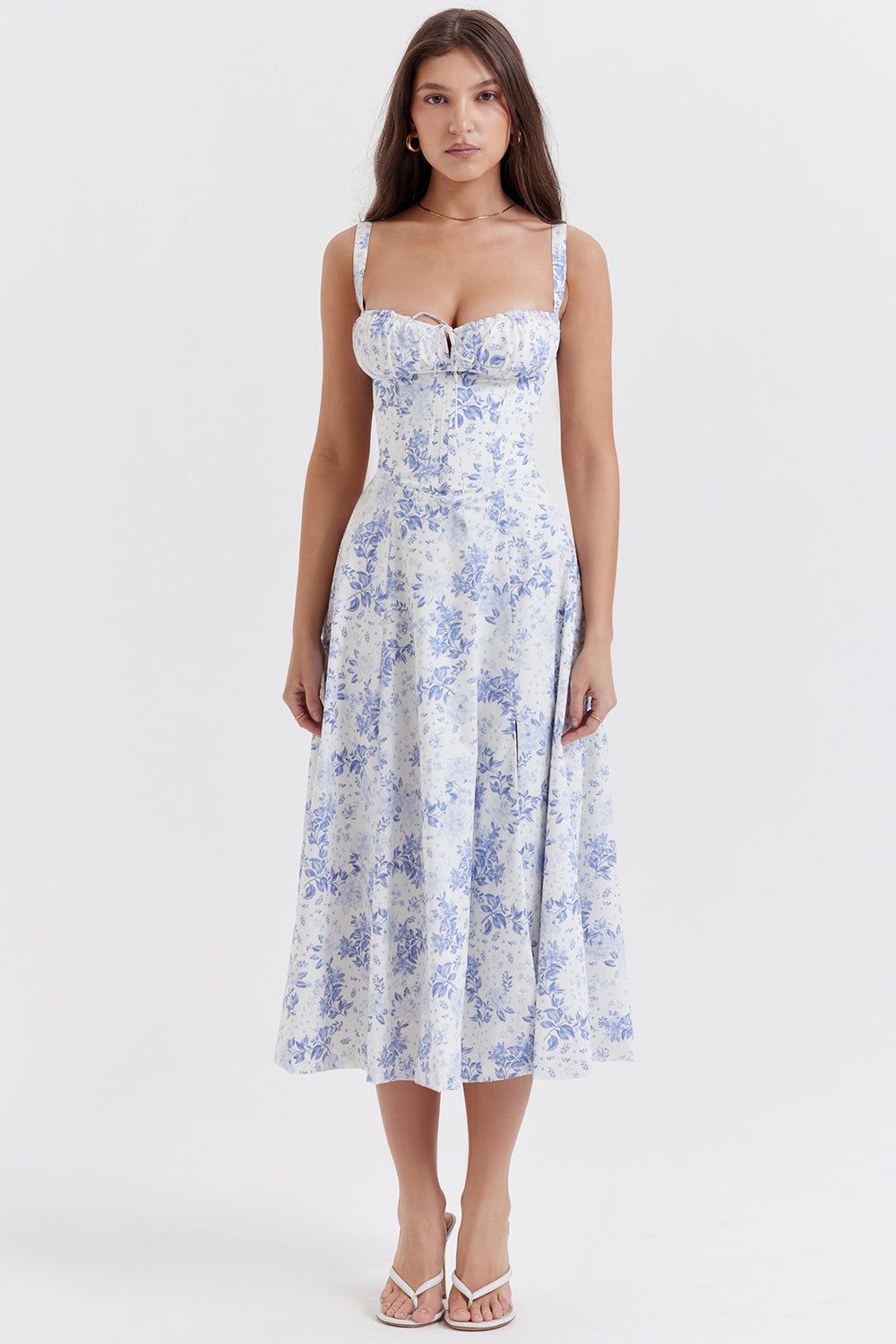 Lavinque Dress Robe Fleurie à Bretelles | Corsetée | Romantique et Légère