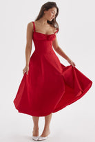 Lavinque Dress Robe Fleurie à Bretelles | Corsetée | Romantique et Légère