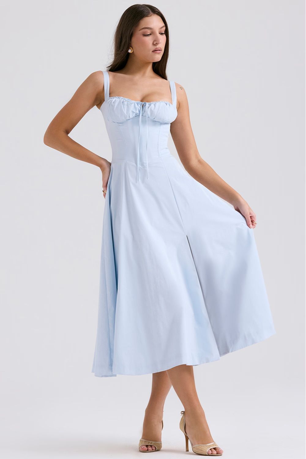 Lavinque Dress Robe Fleurie à Bretelles | Corsetée | Romantique et Légère