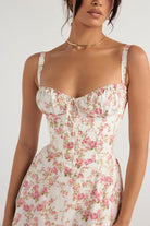 Lavinque Dress Robe Fleurie à Bretelles | Corsetée | Romantique et Légère