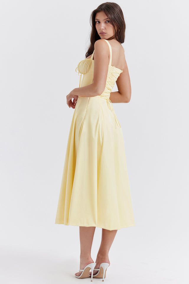 Lavinque Dress Robe Fleurie à Bretelles | Corsetée | Romantique et Légère