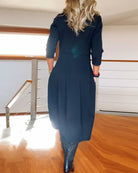 Lavinque Dress Robe Hiver Chic | Coupe Ample & Boutons Décoratifs | Élégance et Confort