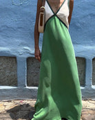 Lavinque Dress Robe Longue Bicolore Bohème | Élégante | Fluide et Tendance