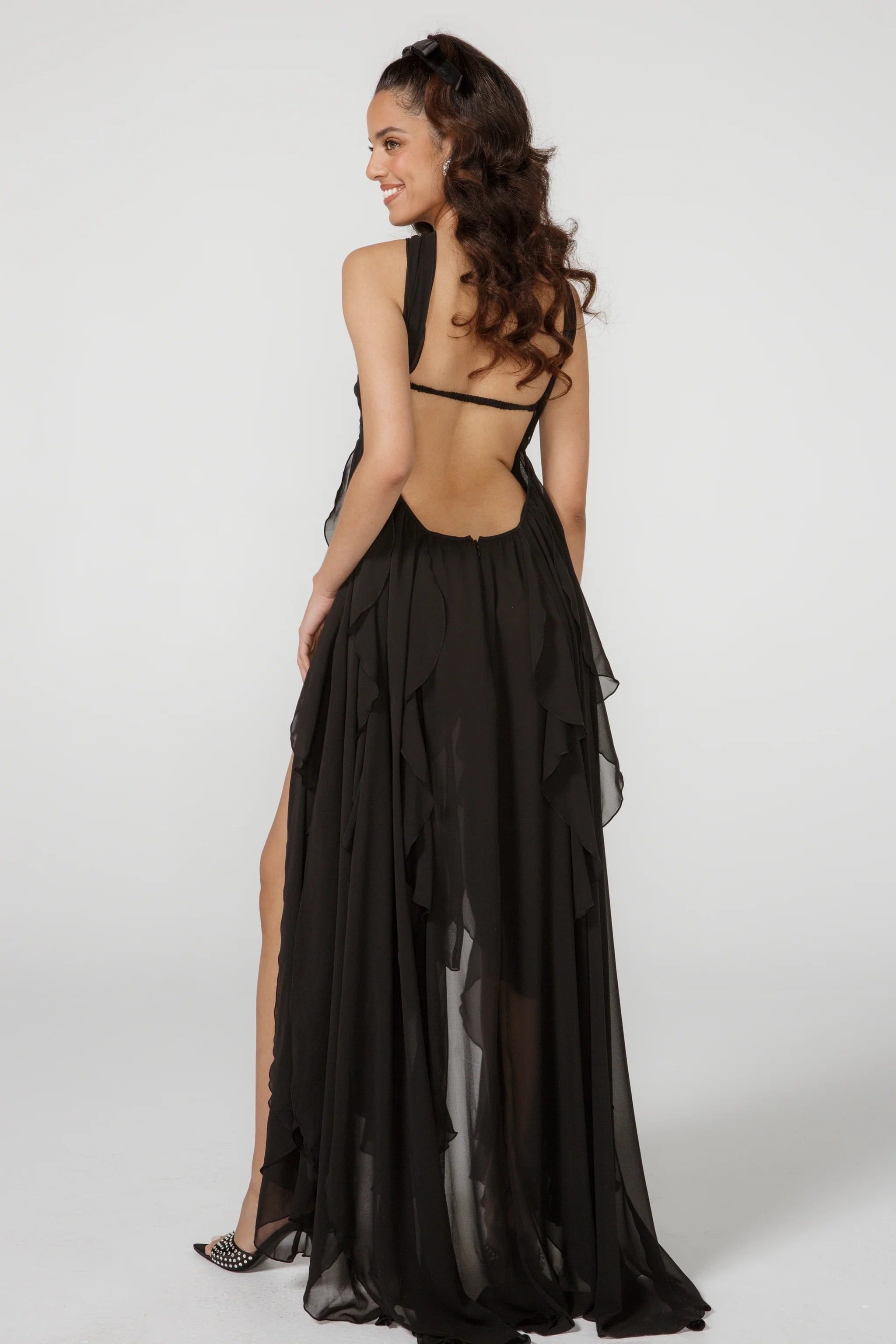 Lavinque Dress Robe Longue Blanche | Drapée | Aérienne et Féminine