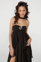 Lavinque Dress Robe Longue Blanche | Drapée | Aérienne et Féminine
