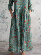 Lavinque Dress Robe Longue Bohème | Coton | Fluide et Fleurie