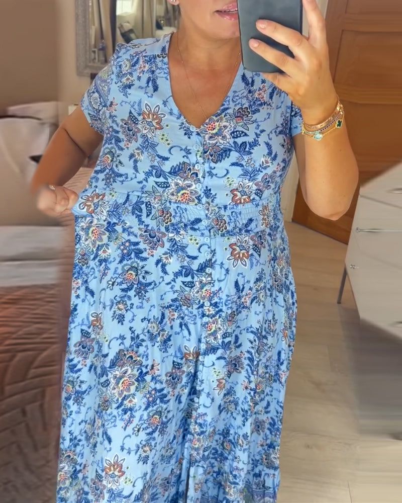 Lavinque Dress Robe Longue Bohème Fleurie | Légère & Élégante | Parfaite pour l'Été