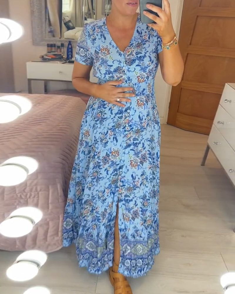 Lavinque Dress Robe Longue Bohème Fleurie | Légère & Élégante | Parfaite pour l'Été
