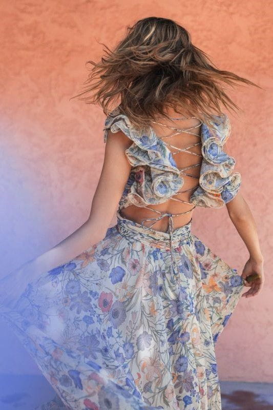 Lavinque Dress Robe Longue Bohème Fleurie | Romantique | Fluide et Élégante
