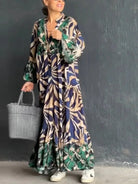 Lavinque Dress Robe Longue Bohème | Fluide & Élégante | Imprimé Artistique