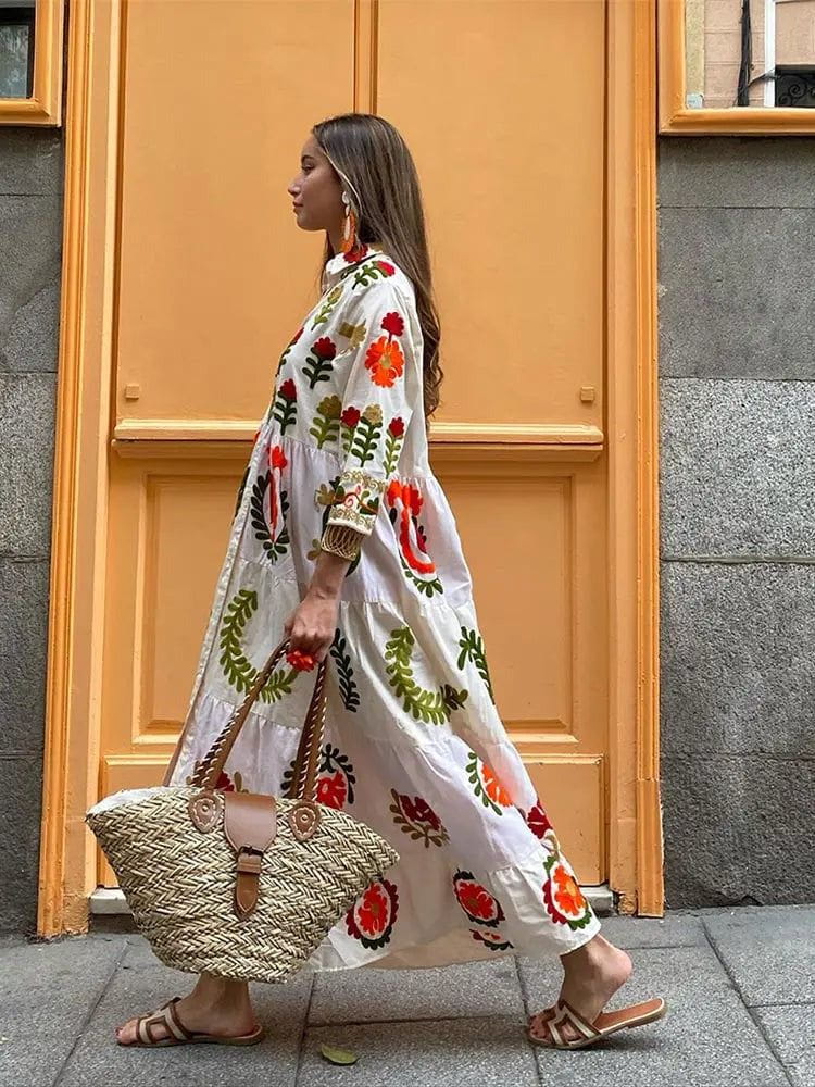 Lavinque Dress Robe Longue Bohème | Fluide et Élégante | Idéale pour l'Été