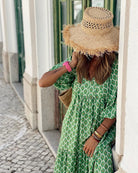 Lavinque Dress Robe Longue Bohème | Fluide | Imprimé Vintage et Élégant