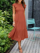 Lavinque Dress Robe Longue Bohème Smockée | Romantique | Fluide et Confortable
