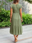 Lavinque Dress Robe Longue Bohème Smockée | Romantique | Fluide et Confortable