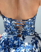 Lavinque Dress Robe Longue Bustier Imprimé Floral | Élégante | Féminine et Raffinée