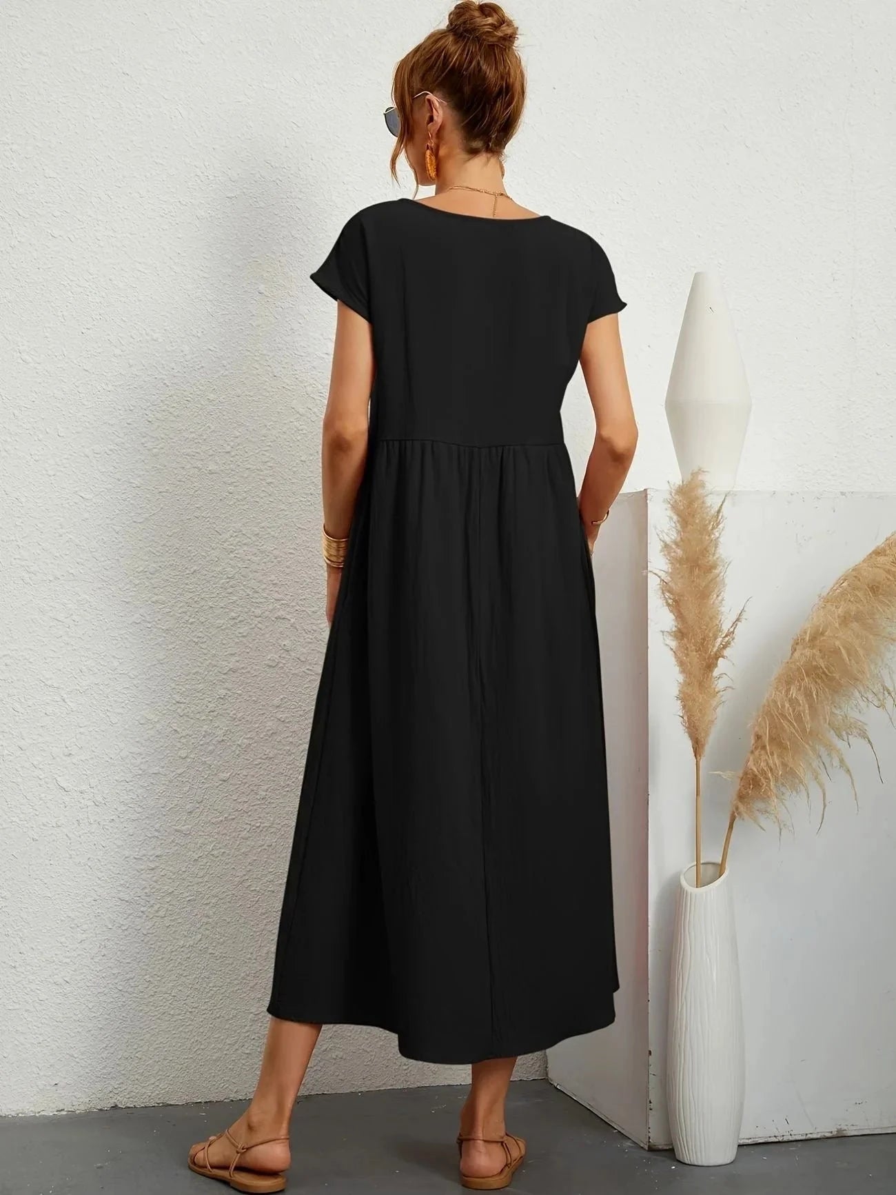 Lavinque Dress Robe Longue | Coupe Ample | Élégance Décontractée