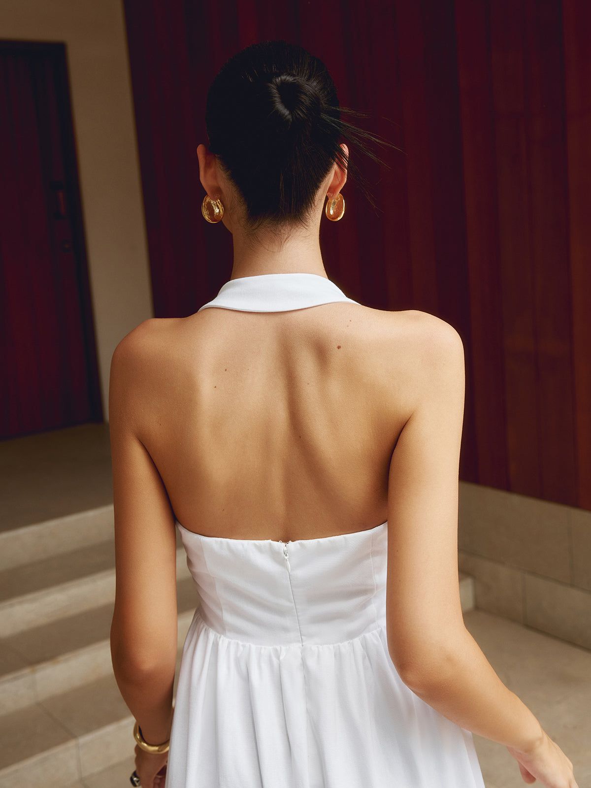 Lavinque Dress Robe Longue Dos Nu | Élégante | Fluide et Sophistiquée