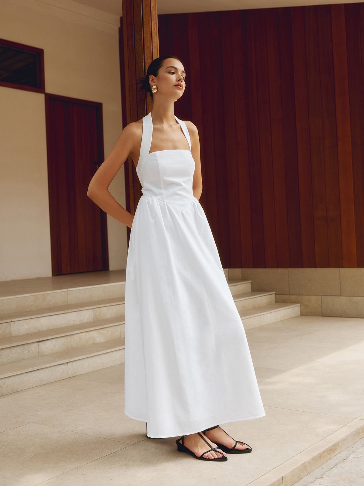 Lavinque Dress Robe Longue Dos Nu | Élégante | Fluide et Sophistiquée