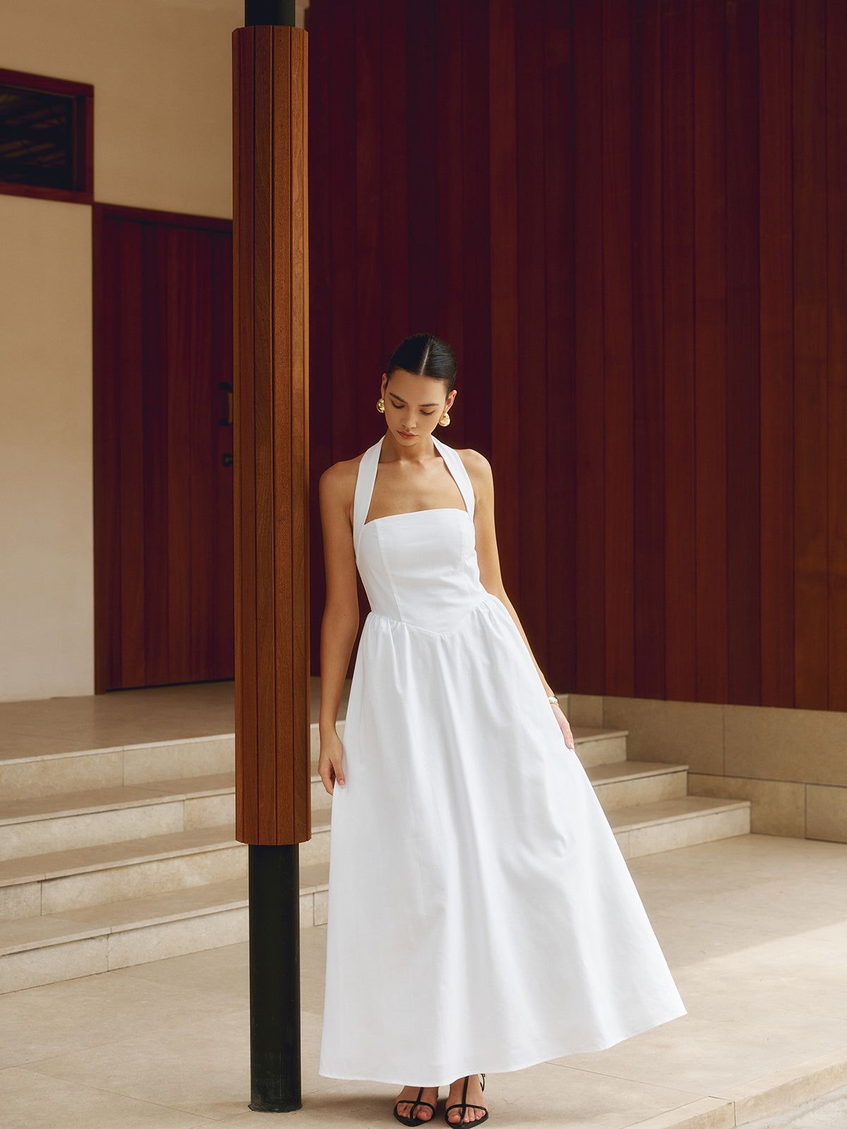 Lavinque Dress Robe Longue Dos Nu | Élégante | Fluide et Sophistiquée